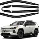 Window Visor for Toyota RAV4 2026 2027 LE/SE/XLE/XSE/Woodland/Limited Accessories, Outside-Mount Rain Guards Window Visors Dark Smoke 4PCS
