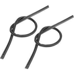 X AUTOHAUX 2pcs 650mm 26inch 8x10mm 3 Section Rubber Windshield Wiper Blade Refills for Car