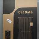 Gardner Pet 51"-87" Extra Tall Cat Gate for Doorway, Wide Adjustable 27.56"-37" Baby Gate Included 4 Extension Kits, Pressure Mounted Safety Full Door Gate for Stairs, Studio, Kitchen (White)