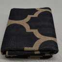 Lahome Moroccan 3x5 Outdoor Rug, Easy Jute Black Washable Rug for Entryway Front Porch, Geometric Trellis Woven Non Slip Door Mat for Entrance, Thin Non Shedding Farmhouse Throw Rugs for Balcony