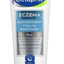 CETAPHIL ECZEMA RESTORADERM FLARE-UP RELIEF CREAM, For Eczema Prone Skin, 8 oz, Barrier Repair, 48 Hour Hydration, 2% Skin Protectant Colloidal Oatmeal, Steroid Free