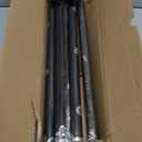 Curtain Rods 36-120 Inch, Black Wrap Around Blackout Curtain Rods for Windows, 1 Inch Adjustable Long Heavy Duty Room Darkening Window Treatment Rod for Bedroom, Living Room, Sliding Door
