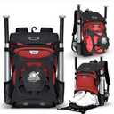 BAGNN Baseball Bag for Adult and Youth, Large Capacity Bat Bag Lightweight Softball Bag with Shoe Compartment and Fence Hook for T Ball Bat & Equipment, Waterproof Baseball Backpack for Helmet, Gloves