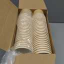 Honeydak 200 Pack Beige Kraft Ice Cream Cups Bulk 5 oz Small Disposable Treat Paper Cups Dessert Yogurt Bowls Snacks Sundae Yogurt Container for Summer Ice Cream Wedding Birthday Party Supplies