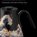 Cocinare FLOW M9 Electric Gooseneck Kettle, 1 Temperature Control for Pour-over Coffee & Tea, Stainless Steel Interior, Quick Heating for Boiling Water (Wave)