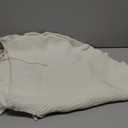 36 inch Christmas Tree Skirt: Pencil Tree Skirt for 6ft Tree, Lotus Leaf Edge Knit Cream White Small Tree Skirt, Vintage Tree Skirts, Rustic Farmhouse Christmas Decorations