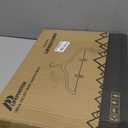 Lifemaster Velvet Skirt Hangers  with Adjustable Clips, 360 Degree Swivel Hook, and Non-Slip Shoulder Notch, Holds Up to 10 lbs, for Organizing Skirt, Pants, Dress, and Clothes, Pack of 10, White