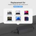 USB-C 65W 45W AC Replacement Charger Compatible with Lenovo ThinkPad T480 T490 T580 ADLX65YDC2A ADLX65YLC2D ADLX65YDC3A ADLX65YDC2D chromebook 2nd Gen S330 65W Laptop Power Supply Adapter Cord