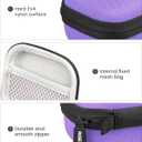 Earbud Case Compatible with Beats Powerbeats Pro 2 Wireless Bluetooth Earbuds, Portable Travel Hard Shell Earphone Case - with Clip (Purple)