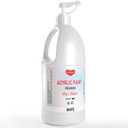 Smallbudi White Acrylic Paint Large Bottle (69oz /2040ml) Rich Pigment White Paint for Multi Surface Canvas Wood Ceramic Leather Fabric Rock Craft, Non Toxic for Kid & Adult, with Pump & Sealing Cap