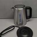 Amazon Basics Electric Stainless Steel Kettle for Tea and Coffee, BPA-Free, Fast Boiling, Auto Shut-Off, 1.8 Quarts, 1500W, Black and Silver