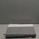 GRANNY SAYS Fabric Storage Bins, Closet Storage Bins for Clothes, Shelf Storage Baskets with Handles, Collapsible Storage Boxes, Decorative Storage Containers, Gray and White, Large, 3-Pack