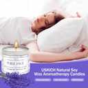 Scented Candles for Home, 6.4 oz Long Lasting Scented Candles Set,Cedar Candles for House & Lavender Candle for Stress Relief,Lemon/Puresage Candles Gifts for Women& Men-4 Pack