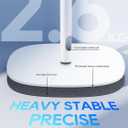 Projector Stand with Hidden Cable Management, Height Adjustable Floor Mount with 360 Rotation & 1/4" Screw, Compatible with Projector, Camera, Webcam for Home, Office & Outdoor Use (White)