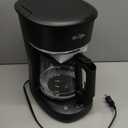 Mr. Coffee 12-Cup Programmable Coffee Maker Black: Drip Machine, Dishwasher-Safe, Electric, Paper Filter