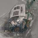 30Pcs Silver Green Artificial Mini Christmas Trees, Bottle Brush Christmas Trees with Wooden Base, Miniature Small Xmas Trees for Christmas Party Home Table Crafts Indoor Winter Decoration