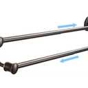 WOLIBEER Bronze Double Towel Bar, Adjustable 14.96 to 26.57 inches Towel Holder Oil Rubbed Farmhouse Towel Rack Rustic Towel Hanger Bathroom Wall Mounted