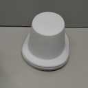 SATINIOR White Hats 12 Pcs Top Hats Mardi Gras Costume Men Plastic Magician Retro Disco Party Hats for Adults Party Supply