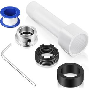 Dreyoo Four in One Tub Spout Adapter, Threaded Bathtub Faucet Adapter Slip Fit for Copper (Compatible with 1/2'' Copper Pipe, 1/2'' and 3/4'' Pipe Thread), Bathtub Spout Adapter Kit with Assembly Tool