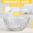 Premium Quality Plastic Punch Bowl with Ladle, 1.4 Gallon Diamond Texture Punch Bowl with Clear Plastic Serving Spoon 5.6 Quart Large Serving Dish for Parties, Holidays, and More