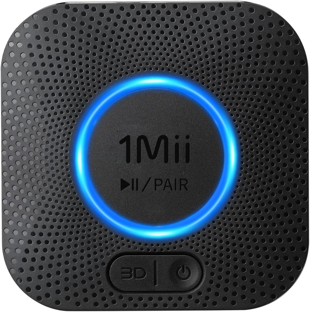 1Mii B06+ Bluetooth Receiver, Hi-Fi Wireless Audio Adapter, Bluetooth 5.3 Receiver with 3D Surround aptX HD aptX Adaptive for Home Music Streaming Stereo System