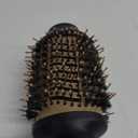 Professional Blowout Hair Dryer Brush, Black Gold Dryer and Volumizer, Hot Air Brush for Women, 75MM Oval Shape (Black Gold)