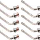 Truck Tire Valve Stems, TR545D 60 Degree Valve Stem Extension Adaptor Compatible with Alcoa 22.5in 24.5in Aluminum Wheels (Pack of 10)