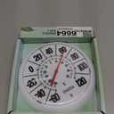 Springfield Indoor Outdoor Big and Bold Dial Thermometer, Wireless Thermometer with Easy to Read Large Numbers for Patio, Pool, and Indoor Areas, 8-Inch, White (No Size)