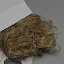 LONAI Short Blonde Curly Wig with Bangs for Women Ash Blonde Wigs with Bangs WIG006 Curly Synthetic Wig for Daily Use Party Cosplay-Ash Blonde