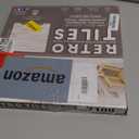 Retro Self Adhesive 12-Inch Vinyl Floor Tiles, 20 Tiles - 12" x 12", Linen Waves Pattern - Peel & Stick, DIY Flooring for Kitchen, Dining Room, Bedrooms & Bathrooms by Achim Home Decor, Natural