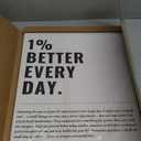 1% Better Every Day Framed Canvas Wall Art Modern Quote Decor 12x16in Canvas, Black And White Canvas