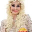 ALLAURA Realistic Dolly Long Blonde Curly Hair Wig for Women & Kids  Heat-Resistant, Restyle & Reuse  Ideal for Cosplay, Anime, Costume Parties  Compatible with Dolly Wig Hairstyles and Accessories