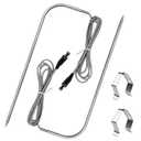 2-Pack Temperature Meat Probe Replacement for Rec tec Wood Pellet Grill, Recteq Grill Accessories, with Thermometer Probe Holder Clip