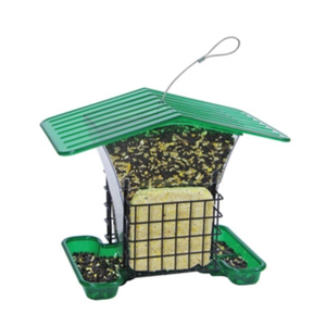 Belle Fleur Hopper Bird Feeder With Suet Holders