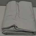 SAPHREAS 100% Washed Cotton Duvet Cover King Size Set, Linen Like Comforter Cover with Zipper Closure & Corner Ties (No Comforter), 104x90 Light Grey