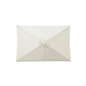 No Brend 150×250 Cm Ribs Square Patio Umbrella Replacement Canopy Outdoor Patio Umbrella Cover Canopy, Parasol Replacement Cover for Garden Patio Umbrella (Off white)