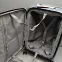 Hanke 20 Inch Carry On Suitcase PC Hardshell Luggage Top Open Aluminum Frame Rolling Suitcases with Wheels Travel Luggage for Woman Men Gifts.(Grey)