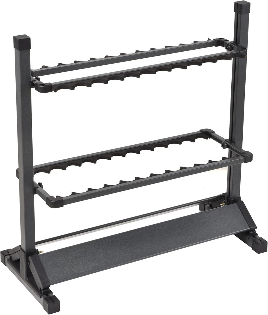 JOYWAVE Fishing Rod Holders,Aluminium Fishing Pole Holders,Portable Fishing Rod Rack,Holds Up to 24 Rods,Fishing Pole Vertical Ground Display Rack (Gray)