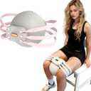 Adjustable Thigh Master, Outer & Inner Thigh Exerciser for Women, Kegel Exerciser, Pelvic Floor Muscle Trainer, Leg & Hip Toner, Glutes & Arms, 5 Levels Resistance (Pink)