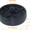 3 Pack 756-04129B Idler Pulley 4.25 with 734-0973, 954-0349 Belt, 954-04122 Belt Replaces Troy Bilt Pulley 753-08171 Idler Pulley Kit, Cub Cadet 756-04129 Idler Pulley, 753-08068