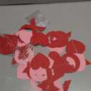 12 Pcs XOXO and Heart Garland Red and Pink Valenintes Hanging Heart Garland Decorations for Happy Valenintes Day Decorations XOXO Streamers Decor for Wedding Anniversary Party Home Decoration