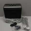 Karaoke Machine with 2 Wireless Rechargeable Microphones: Portable Bluetooth Speaker for Adults & Kids - PA System with Lights Supports TWS/TF Card/USB/AUX for Home Party