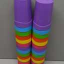 30 Pack Reusable 13.7oz Unbreakable Tumblers - Plastic Kids & Adults Cups - Break Resistant Water & Juice Tumblers for Parties & Events - 6 Colors