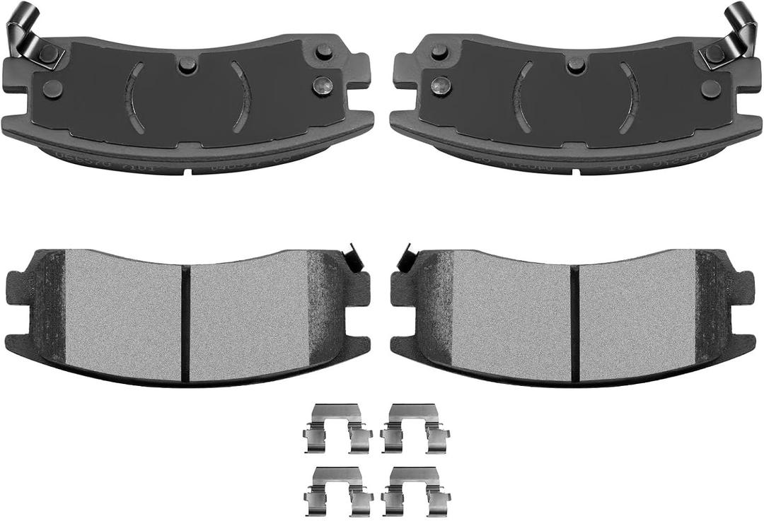 AUTOMUTO 4 Rear Brake Pads Ceramic Brake Pads Set D714-7387 For Buick, For Cadillac, For Chevrolet, For Oldsmobile, For Pontiac, For Saturn