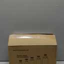 novelinks 8 oz Clear Plastic Jars with Airtight Lids, 16 Pack Plastic Mason Jars with Lids 8oz, Refillable Storage Slime Containers & Small Spice Jar for Kitchen Organization (16 Pack,Silver)