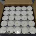 300 Pack Tealight Candles in Metal Cups - Clean White Unscented with 6 Hour Long Burning Time - Votive Candles Bulk for Romantic Dinner, Weddings, Spa & Hotels by PARNOO