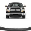 Front Bumper Upper Cover Compatible with 2009-2014 Ford F-150 For Models Without Wheel Opening Molding Direct Replace for 9L3Z17D957APTM DL3Z17D957APTM FO1000645 4PCS Black
