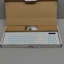 Wireless Keyboard and Mouse Combo, Full-Sized Wireless Keyboard and Adjustable DPI Mouse, 2.4GHz USB Receiver, Keyboard and Mouse for PC, Windows, Desktop, Laptop (Mint Green and White)