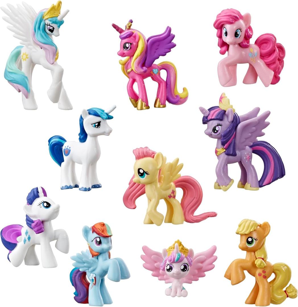 My Little Pony Toy Rainbow Equestria Favorites 10 Figure Collection, for Kids Ages 3 Years Old and Up 