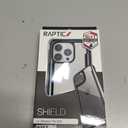 RAPTIC Shield for iPhone 15 Pro, Shockproof Protective Clear Case, Military Grade 10ft Drop Tested, Durable Aluminum Frame, Anti-Yellowing Technology, 6.1 inch, Black